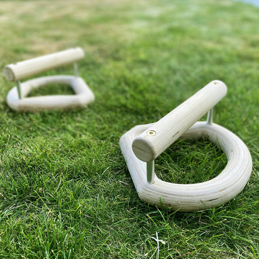 Gym Rings 3 in 1 Chunky Monkey 40mm Grip, Push Up & Pull Up Bar Parallettes image 1