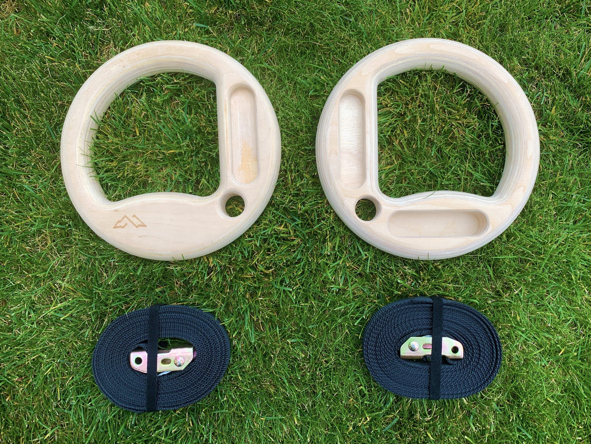 Exercise Rings with Hangboard | Wood, 32mm thick, 26mm, 16mm & 10mm edges image 6