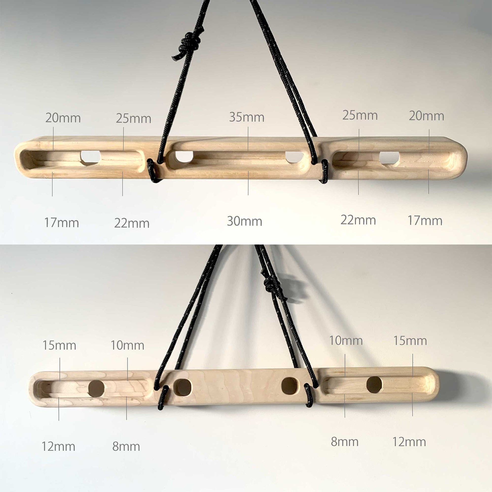 DecaDual | Adjustable Angle Portable Hangboard Climbing Training Board Rock Climbing Gift | 8mm-35mm Edges image 3