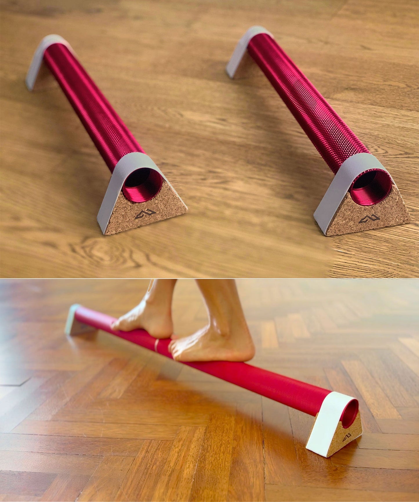 NeuroBeam Textured Nerve Stimulating barefoot balance beam for hip stability, ankle and foot mobility image