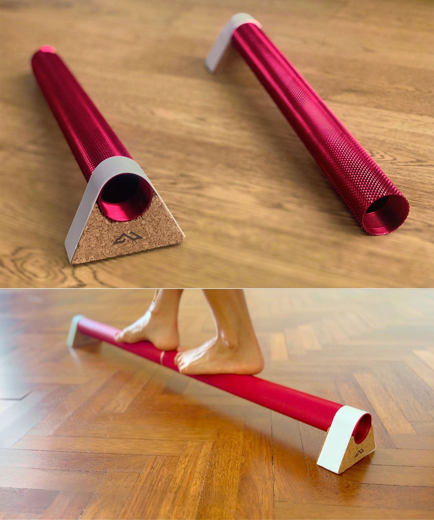 NeuroBeam Textured Nerve Stimulating barefoot balance beam for hip stability, ankle and foot mobility image
