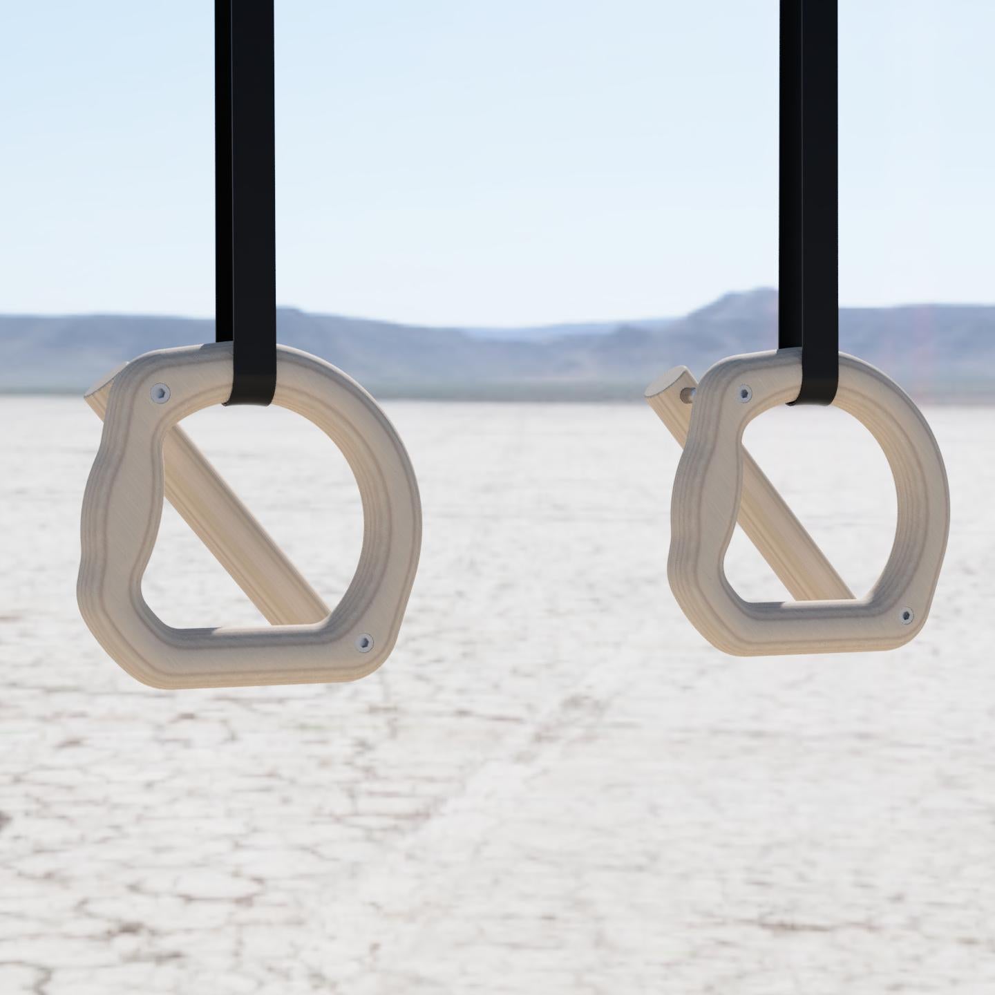 Gym Rings 3 in 1 Chunky Monkey 40mm Grip, Push Up & Pull Up Bar Parallettes image 3