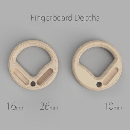 Exercise Rings with Hangboard | Wood, 32mm thick, 26mm, 16mm & 10mm edges image 4