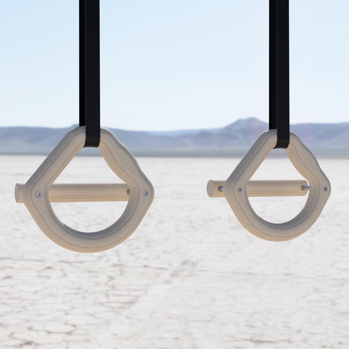 Gym Rings 3 in 1 Chunky Monkey 40mm Grip, Push Up & Pull Up Bar Parallettes image 4